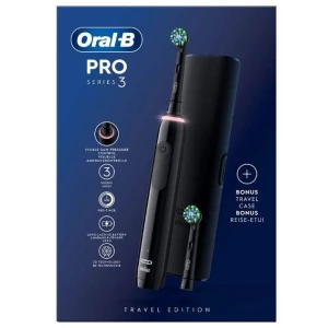 Изображение товара -  Электрическая зубная щетка Braun Oral-B PRO3 3500 Black с дорожным футляром