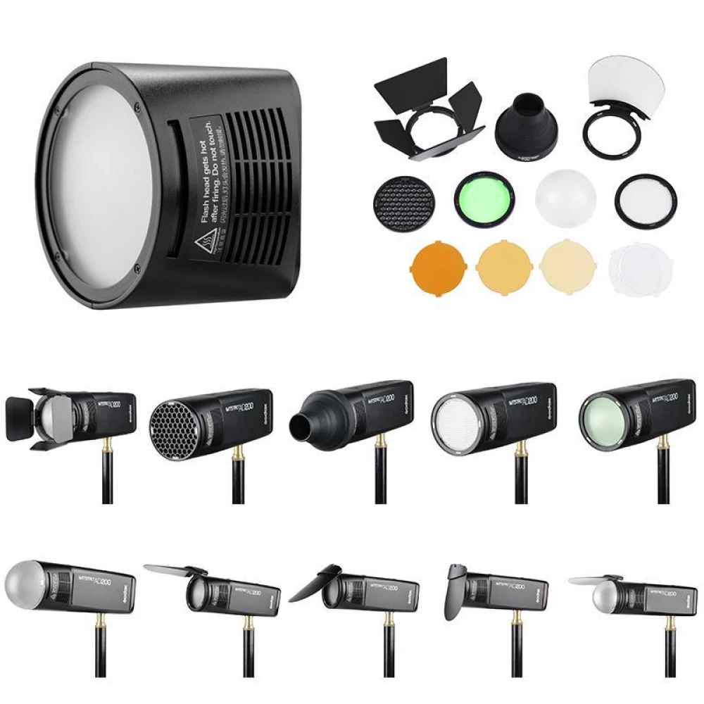 Набор насадок рассеивателей Godox AK-R1 для Godox V1 и AD200