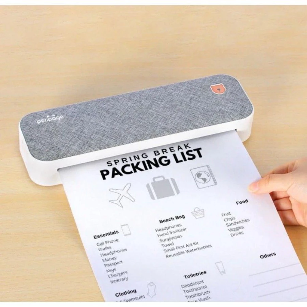 Портативный беспроводной термопринтер A4 PeriPage A40, Bluetooth, 2600mAh батарея