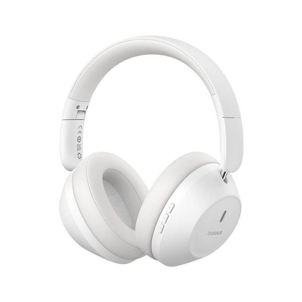 Накладные беспроводные Наушники Baseus Bass 30 Max Bluetooth 5.3 50 часов White