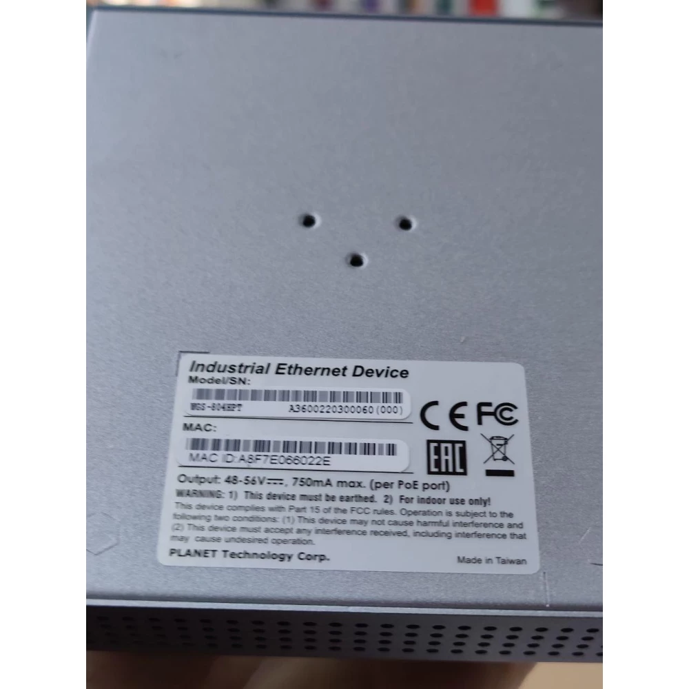 Коммутатор свитч промышленный L2 Gigabit Ethernet PoE IP30 Planet WGS-804HPT
