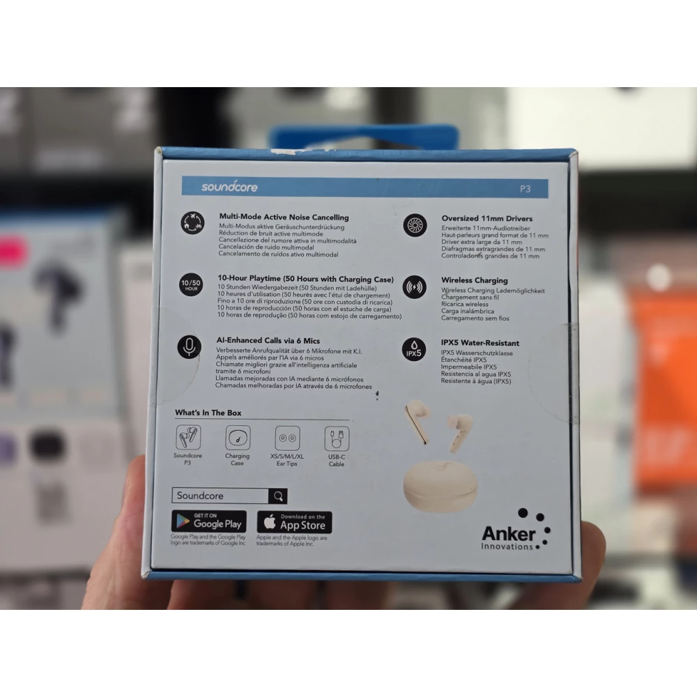 Наушники TWS Anker Soundcore P3 gold