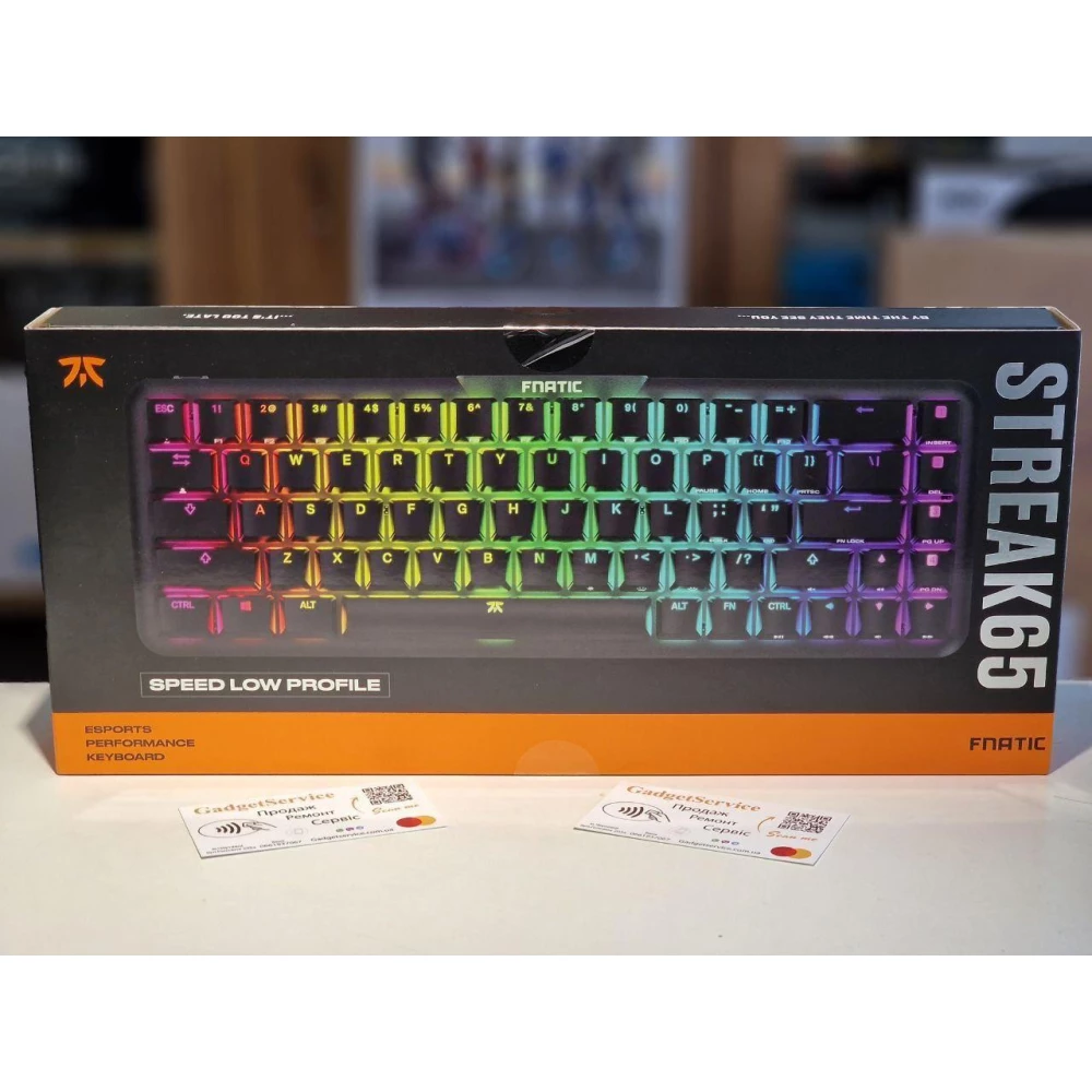 Fnatic streak65 компактная механическая rgb клавиатура