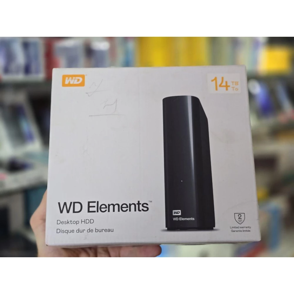 Портативный накопитель USB WD Elements Desktop 14 TB (WDBWLG0140HBK)