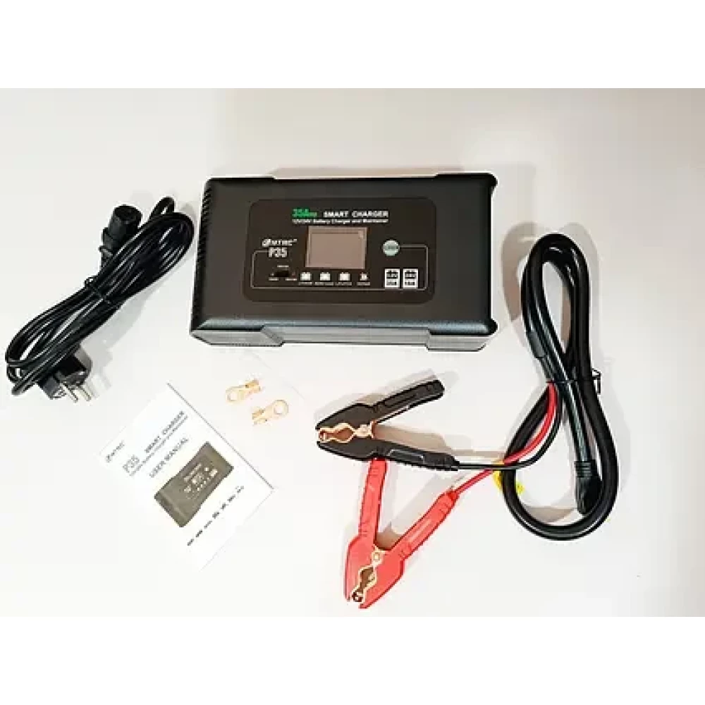 Розумний автомобільний зарядний пристрій HTRC P35 35A 12/24V