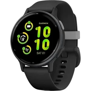 Изображение товара -  Смарт-часы Garmin Vivoactive 5 Slate Aluminum Bezel with Black Case and Silicone Band (010-02862-10)