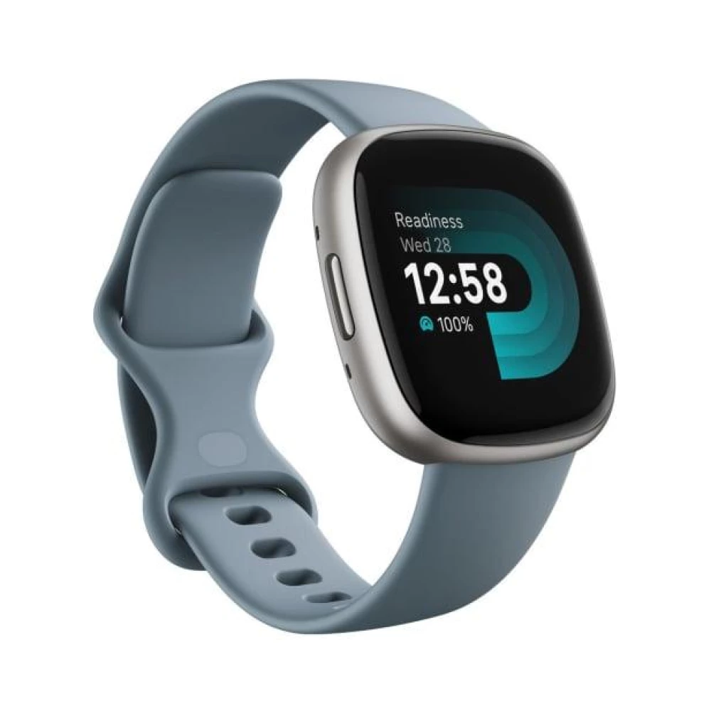 Fitbit Versa 4 Waterfall Blue / Platinum Aluminum