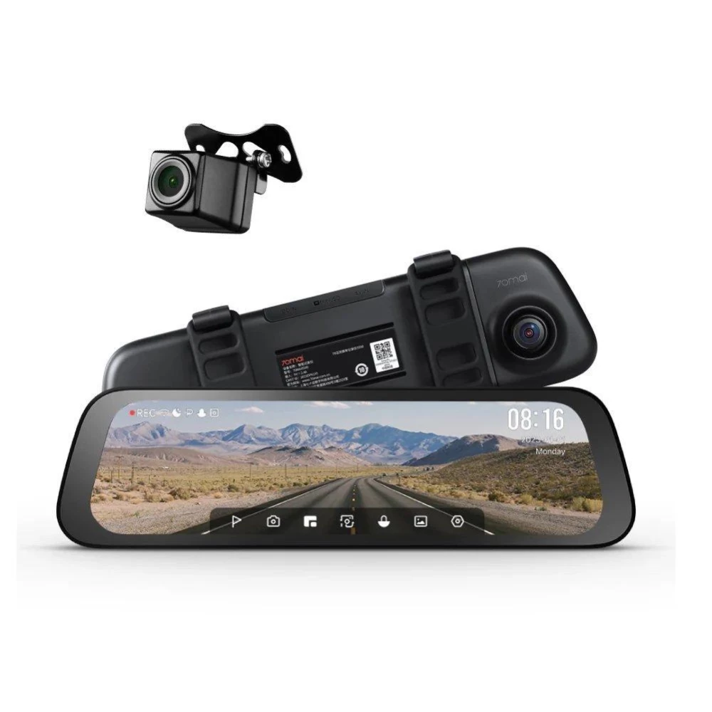 Відеореєстратор-дзеркало Xiaomi 70mai Rearview Dash Cam S500 з камерою заднього огляду Midrive RC13