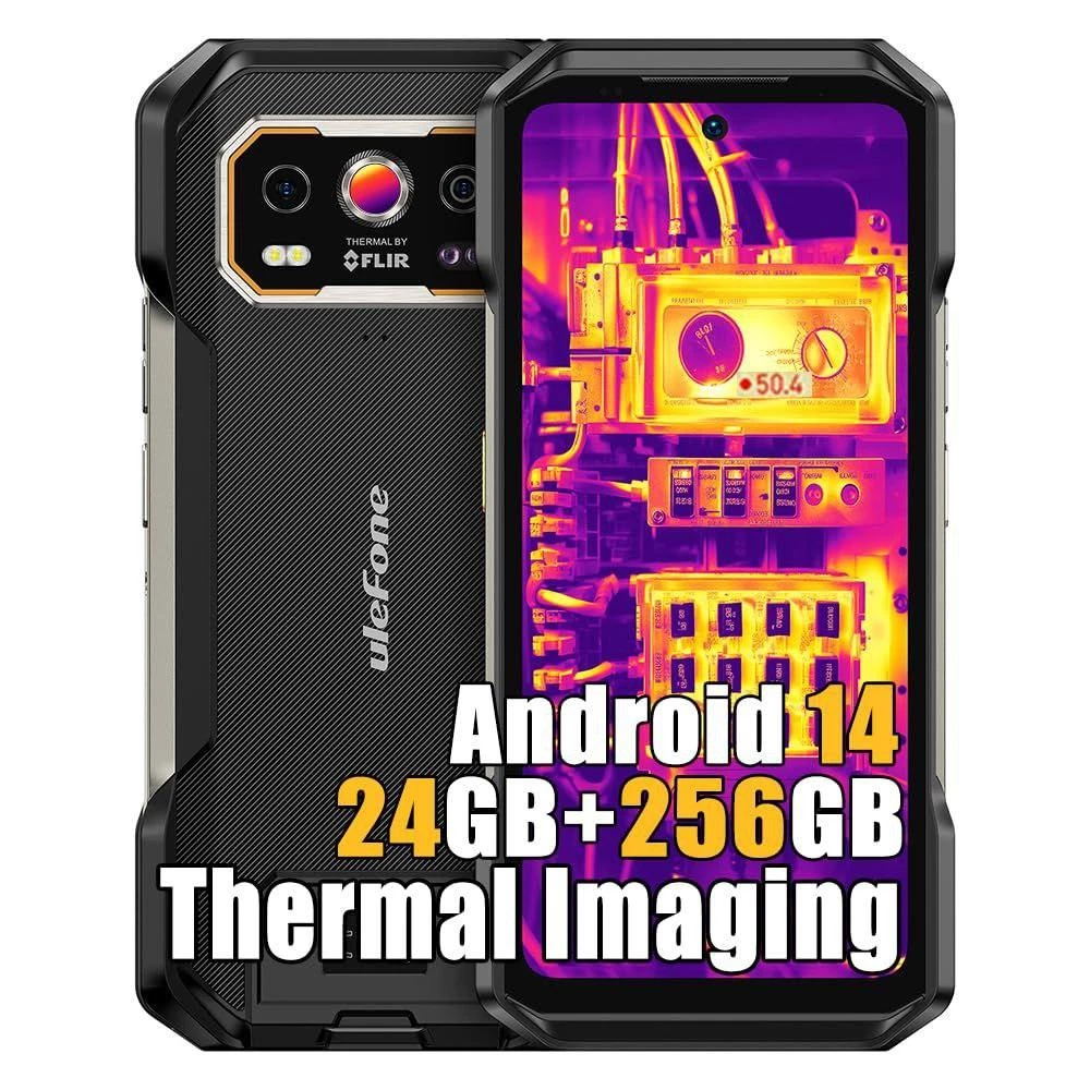 Защищенный смартфон Ulefone Armor 27T Pro (12+256GB) 10600 мАч Black с тепловизором