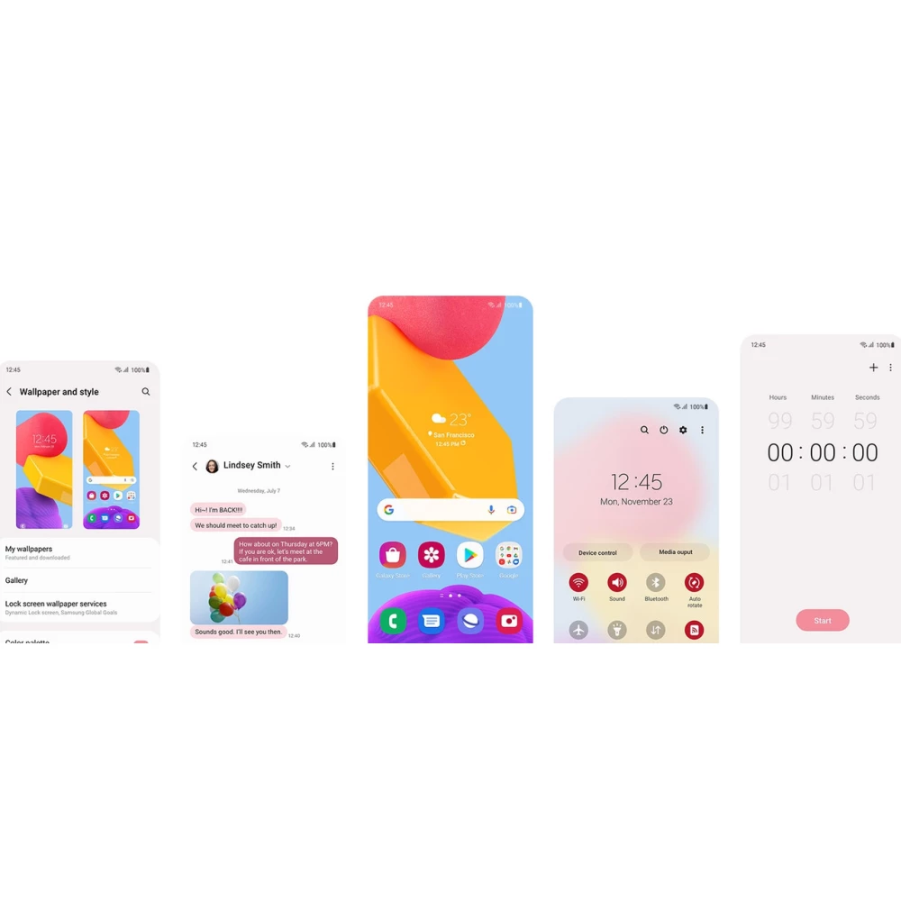 SAMSUNG Galaxy M13 4/64Gb Dual Sim Light Blue (SM-M135FLBDSEK) + защитное стекло