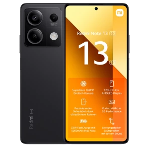 Изображение товара -  Смартфон Xiaomi Redmi Note 13 5G 8/256Gb black NFC, 108+8+2/16Мп, Dimensity 6080, AMOLED 6.67“, 5000 EU