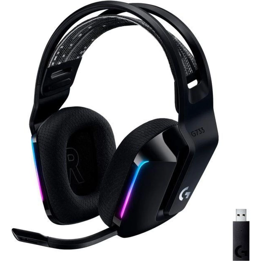 Наушники Logitech Lightspeed Wireless RGB Gaming Headset G733 Black (981-000864)