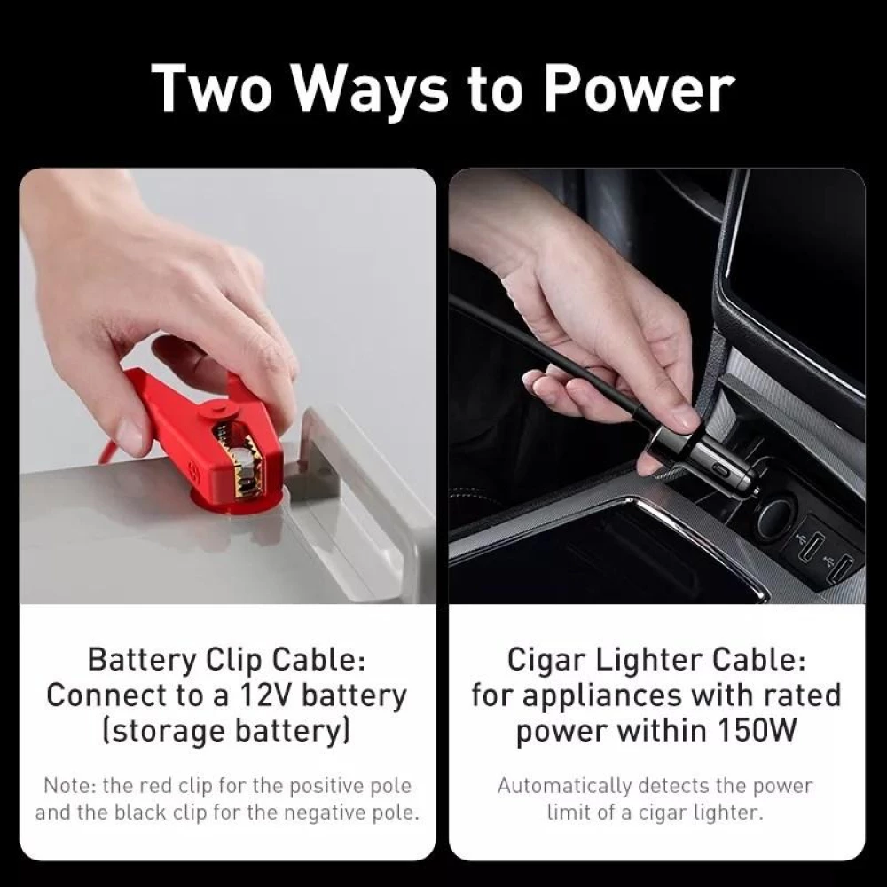 Автомобільний інвертор Baseus IGBT Power Inverter 300 W (CGNB010101) чиста синусоїда