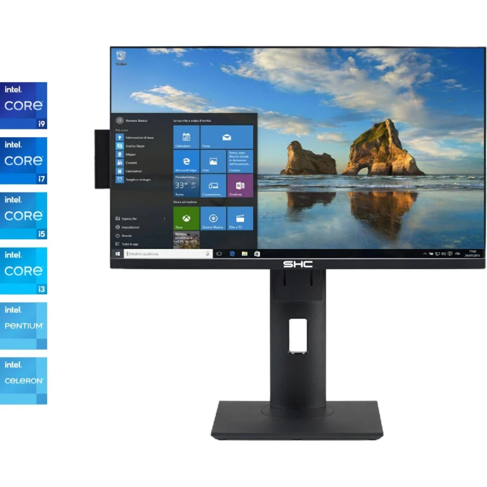 Моноблок системник монитор 3в1 AIO SHC ALLIN ONE SHC COMITEC- 24“ I7-12700 16gb/1tb Black