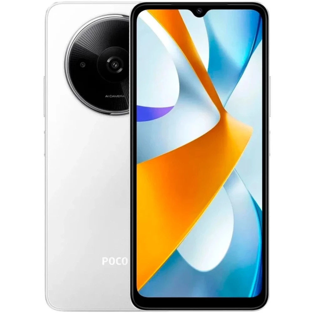 Смартфон Xiaomi Poco C61 4/128GB 6.71“; IPS;1650x720; 90 Гц G36 ОС:14 5000маг Global EU White