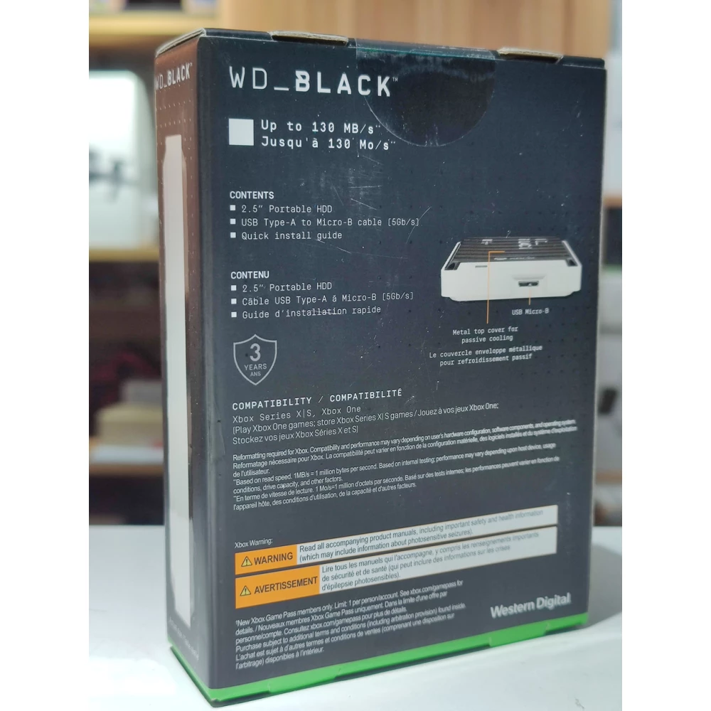 Внешний диск винчестер SSD WD BLACK P10 Game Drive for Xbox One 5 TB (WDBA5G0050BBK-WESN)