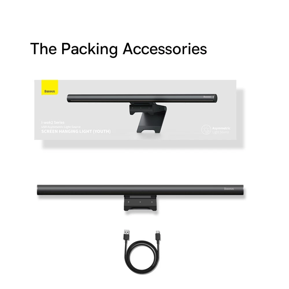 Лампа для монитора, лампа-скринбар Baseus i-wok2 Series USB Asymmetric Light S bs-lt004