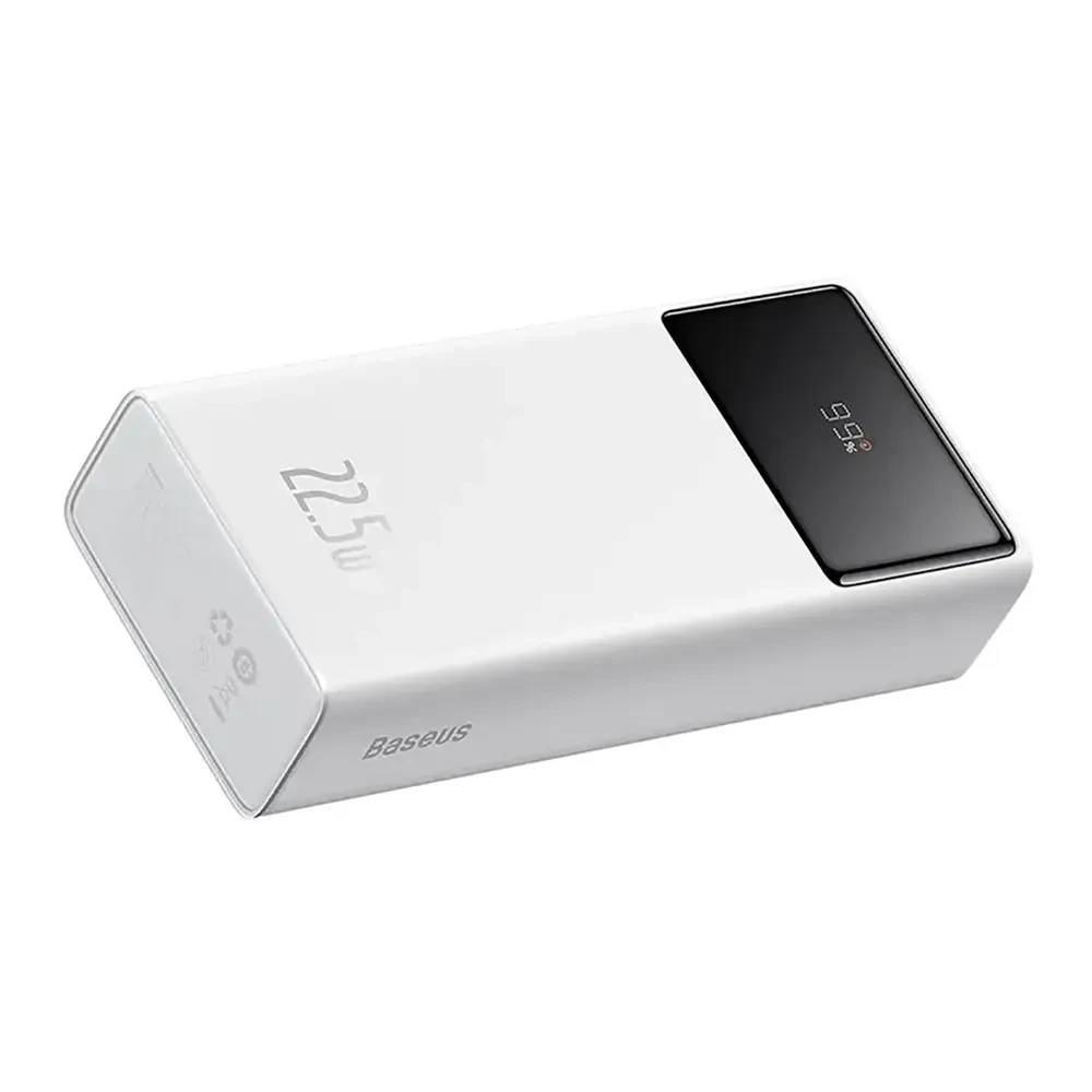 Зовнішній акумулятор Baseus Star-Lord Digital Display FastCharge 22.5 W 20000 mAh white (PPXJ060002)