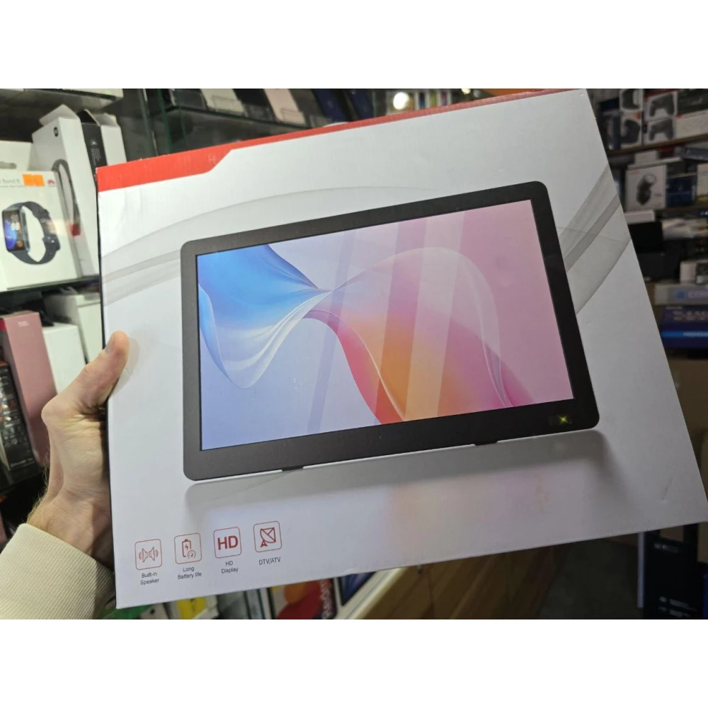 Портативный телевизор Desobry 14“ з антеною, 1080P Freeview, вуличний телевізор з DVB/T2 тюнером