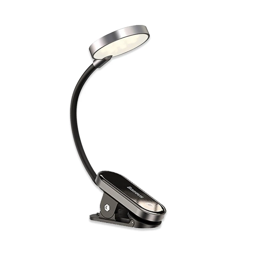 Настольная лампа с клипсой Baseus Comfort Reading Mini Clip Lamp DGRAD-0G Dark Gray 3-24 часов сенсорная
