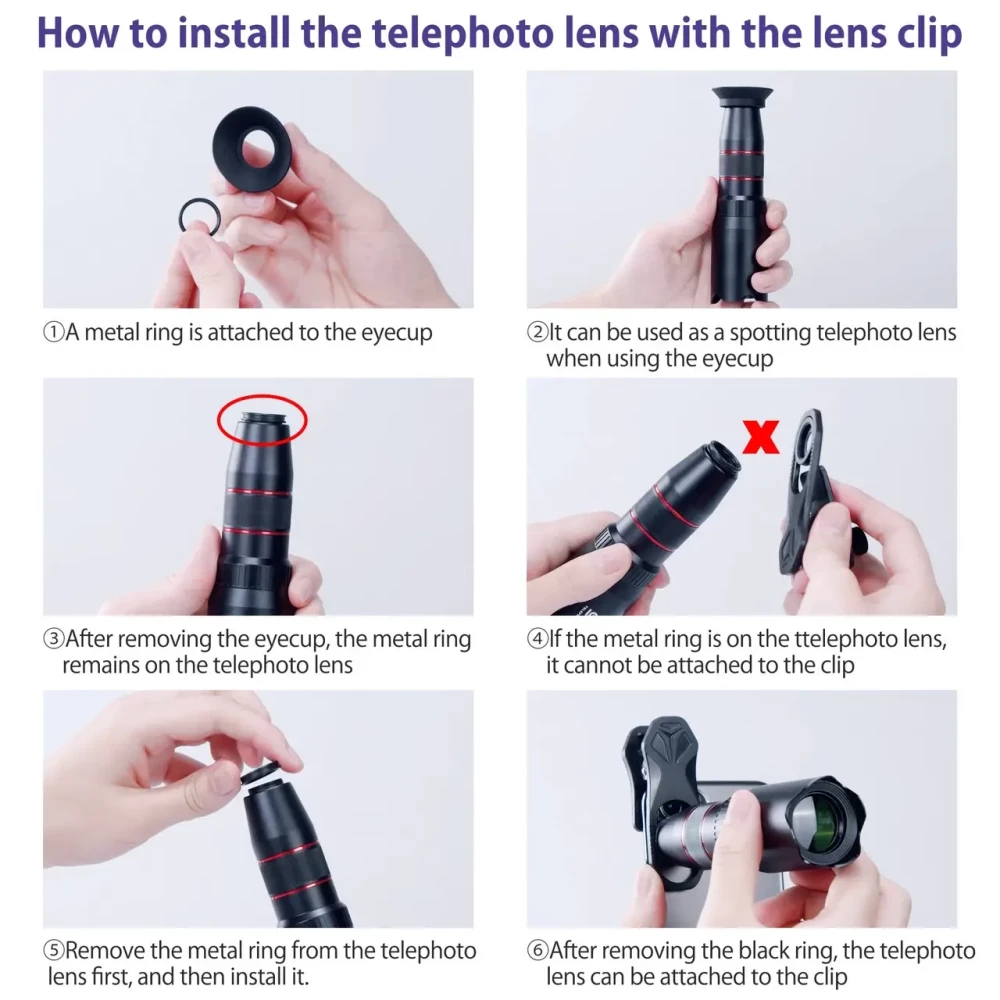 Комплект объективов для камеры телефона Selvim 4 в 1