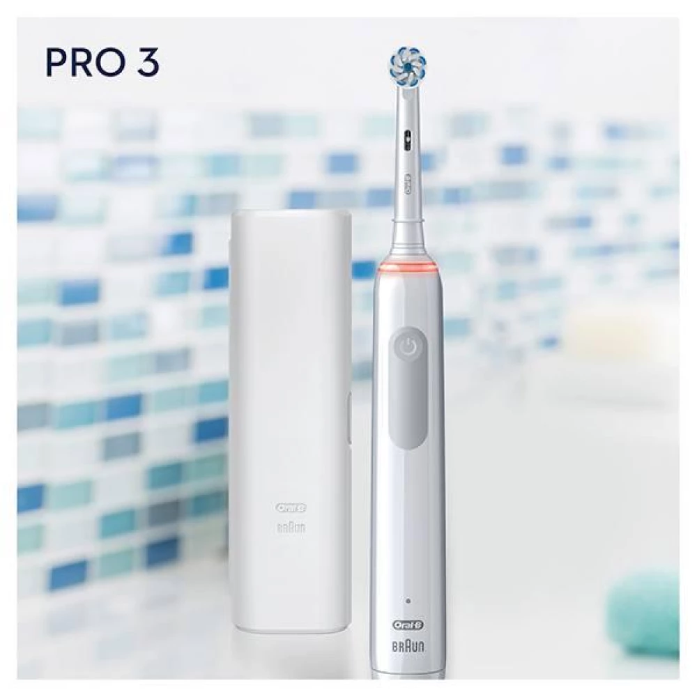 Зубная электрощетка BRAUN Oral-B PRO3 3500 D505.513.3X WT Gift Edition