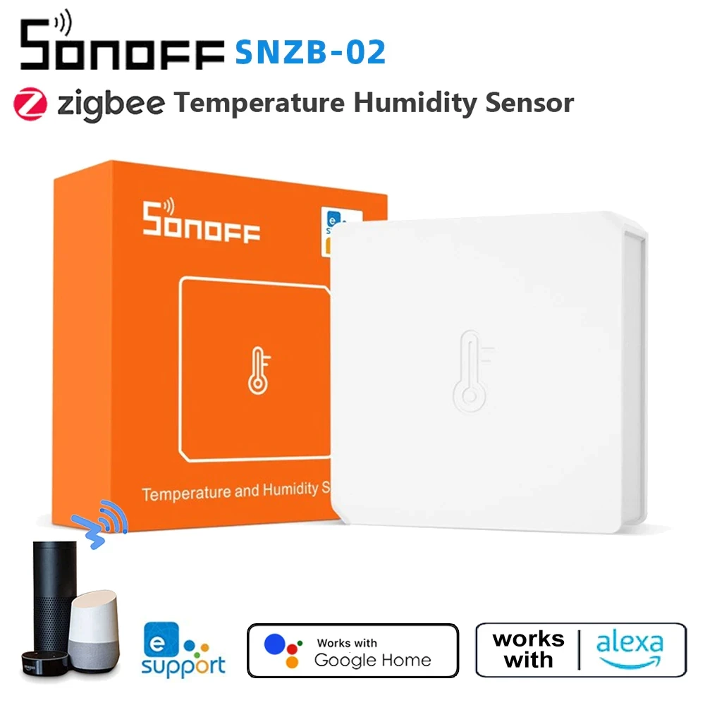 Датчик температуры влажности SONOFF SNZB-02 - ZigBee Temperature And Humidity Sensor Сонофф Умный дом Ewelink