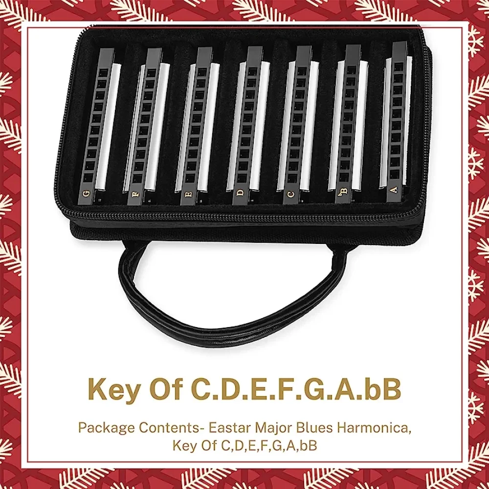Набор диатонических гармоник Eastar Major Blues, 7 тональностей, CDEFGA Bb School Band  (США)